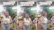 Joven venezolana suelta sus pasos prohibidos y la rompe bailando cumbia en el mercado: "Otra cosita"