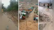 Chosica: reportan activación de 3 quebradas y fuertes lluvias