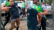 Piura: detienen y llevan enmarrocado a periodista de Willax que cubría marchas
