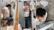 No apto para claustrofóbicos: hombre alquila habitación en hotel y queda en shock al ingresar al baño