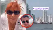Magaly Medina y Alfredo Zambrano disfrutan de paseo en yate en Cartagena de Indias