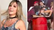 Claudia Serpa minimiza beso que le 'robó' Carlos Vílchez en vivo: "Fue parte de un juego"