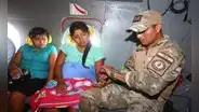 Mujer a punto de dar a luz es rescatada en helicóptero donde se trasladaba ministro Jorge Chávez