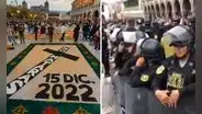 Semana Santa en Ayacucho: Policía pretendió destruir alfombras en homenaje a las víctimas de protestas