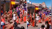 Solidario acto en Semana Santa: niño ayuda a ‘Jesús’ a pararse tras caerse camino a la crucifixión