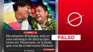 No, Evo Morales no reconoció “estrategia de distracción" dada por Nicolás Maduro