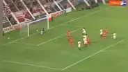 Calcaterra le dio el triunfo a Universitario con sutil gol que descolocó a 'Superman' Fernández