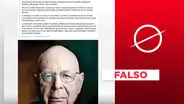 No, Klaus Schwab no escribió que “4.000 millones serán eliminados con epidemias organizadas”