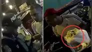 Delincuentes no dejaron de comer pollo a la brasa mientras eran intervenidos por la Policía