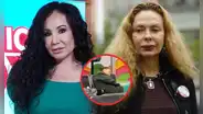 "¿No es esposa de Toledo": confunden a Janet Barboza con Eliane Karp tras dormirse en aeropuerto