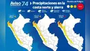 Senamhi alerta lluvias y granizo de extrema intensidad en la costa norte y sierra