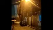 Fuerte lluvia acompañada de tormenta eléctrica se registra en Piura