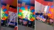 Peruana celebra el cumpleaños de su hijo al ritmo del Grupo 5