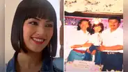 ¿Cuál es la ascendencia de Kimberly Torrejón de "AFHS" y a qué edad vino de su país al Perú?
