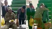 Cadete sorprende con su tierna reacción al ver a sus padres: “Qué linda sorpresa”