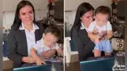 Mujer aprueba su tesis con alta calificación y celebra junto con su bebé: “Que nada los detenga”