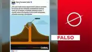 No, la senadora colombiana María Fernanda Cabal no publicó gráfica sobre tapar volcanes con cemento