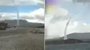 Registran extraño fenómeno natural en laguna Choclococha en Huancavelica