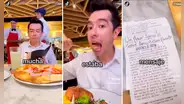 Joven finge ser crítico de alimentos e ingresa a restaurante para comer gratis