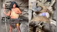 Hombre ‘primitivo’ se luce en las cavernas, pero muestra su código de Yape: “Otro level”