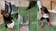 Niña llora desconsoladamente tras ver cómo su pollo se come a su grillo: “Qué maldad”