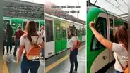 Venezolana se sube al Metro de Lima por primera vez para ir al Callao, pero termina en Villa El Salvador