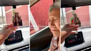 Joven usa estampita de Harry Styles como Cristo en su auto y abuela la felicita: "Se ve bonito"