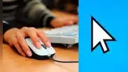 ¿Por qué el cursor del mouse está inclinado a la izquierda y no es recto? Aquí la respuesta