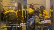 Vigilantes celebraron cumpleaños de mujer ambulante y transeúntes lo festejan: “¡Qué hermoso!”