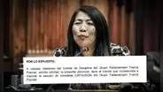 Congreso: Piden expulsar a María Cordero de bancada Fuerza Popular por recorte de sueldos