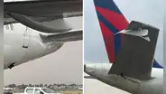 Chocan 2 aviones en el aeropuerto de la Ciudad de México mientras circulaban en pistas
