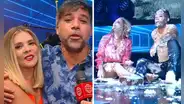 Johanna San Miguel y Renzo Schuller terminan en el suelo tras agarrarse a tortazos