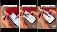 Mexicano utiliza singular técnica para probarse zapatillas sin ir a la tienda: "Es un viajero del tiempo"