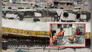 Cinco obreros resultan heridos al desplomarse techo de reservorio en Arequipa