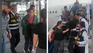 El momento exacto de la llegada de Alejandro Toledo al Perú