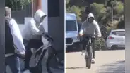 ¿Se aleja del PSG? Messi es captado paseando en bicicleta por las calles de Barcelona