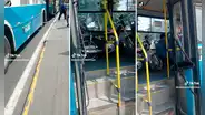 ¿Cómo subieron eso? Ciudadanos atónitos al encontrar una moto en bus de Lima