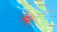 Terremoto en Indonesia de magnitud 7.3 azota la isla de Sumatra y activa alerta de tsunami