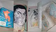Muestra cuadernos de su papá cuando estaba en el colegio y sorprende con sus dibujos: “Oro puro”