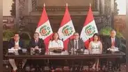 Dina Boluarte dio conferencia tras sesión de Consejo de Ministros