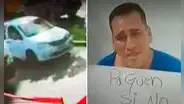 Estas son las imágenes del auto blanco que seguía al odontólogo el día de su secuestro