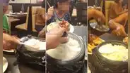 Compran oferta de pollo a la brasa a 5 soles y llevan su olla de arroz: “Una mamá bien preparada”
