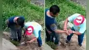 Hallan a hombre atado de manos y pies en plena carretera Ramiro Prialé