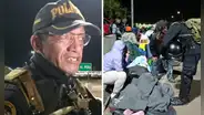 Policía peruano dio abrigo a niños que duermen en la frontera Perú-Chile