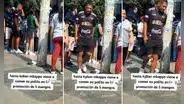 Captan al doble de Kylian Mbappé esperando su pollo a la brasa a S/5