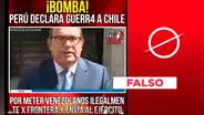 Perú no ha declarado una “guerra” a Chile por introducir extranjeros en la frontera