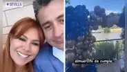 Magaly Medina celebra cumpleaños de su esposo, Alfredo Zambrano, con gran fiesta en España