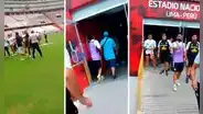 Hinchas de Cristal irrumpieron en el Nacional y confrontaron a jugadores por mal momento