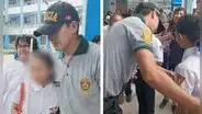 ¡Emotivo! Policía hace de padrino de niña brigadier por ausencia de sus padres en colegio de Ucayali