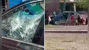 Jóvenes intentaron robar un auto, pero terminaron atropellados